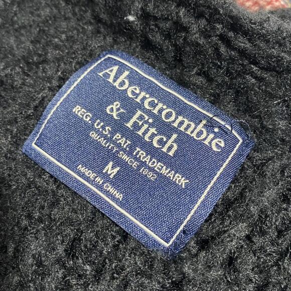 Abercrombie & Fitch Chunky Seed Stitch Cardigan Black Medium Excellent Like New - Picture 3 of 3